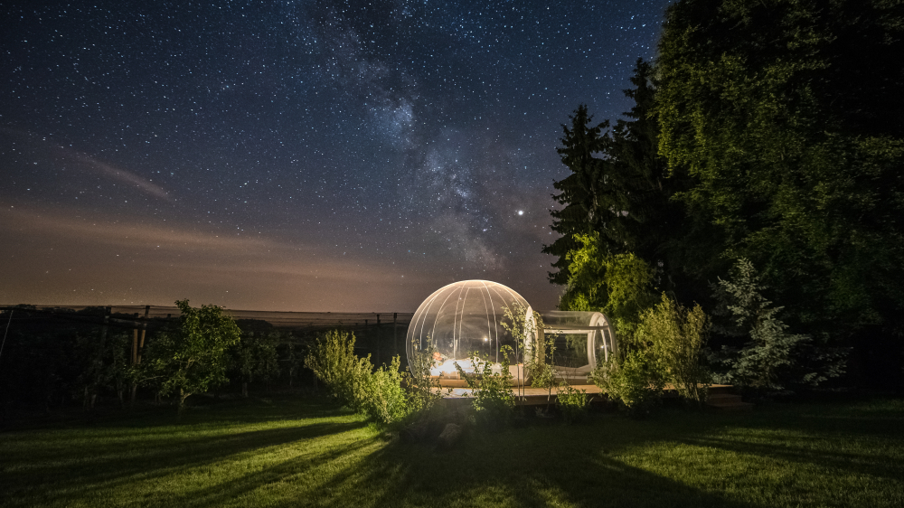 Thurgau feiert zehn Jahre Bubble-Hotels