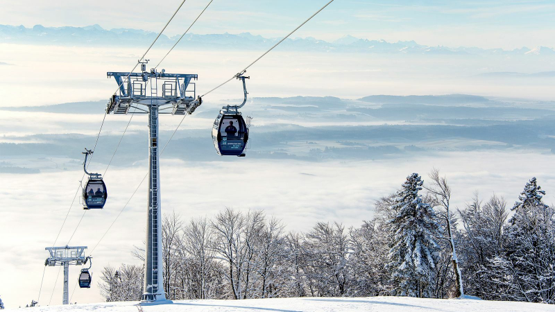 Weissenstein Seilbahn Winter